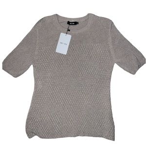 Saint + Sofia NWT Rib Knit Sweater in Color Malt SIZE Small